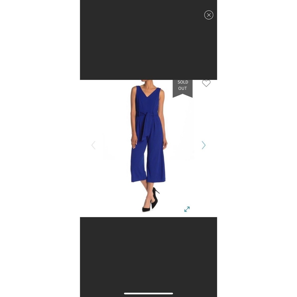 Elie Tahari Cobalt Crepe Jumper NWT